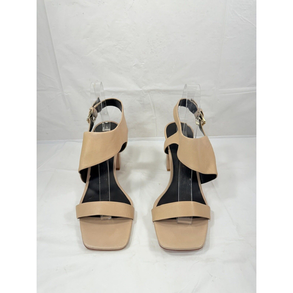 Via Spiga Forte Leather Slingback Block Heel Sandals size 8.5 - Picture 1 of 15